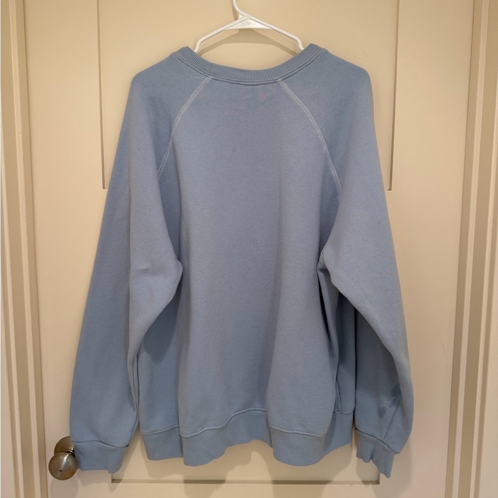 Disneyland Mickey Mouse Sweatshirt XL Blue Crewneck Graphic Pullover - Picture 3 of 4